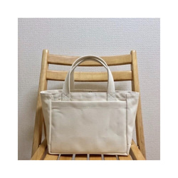 “Light box tote”小號“Generation”帆布托特包倉敷帆布8號【定做】 第2張的照片