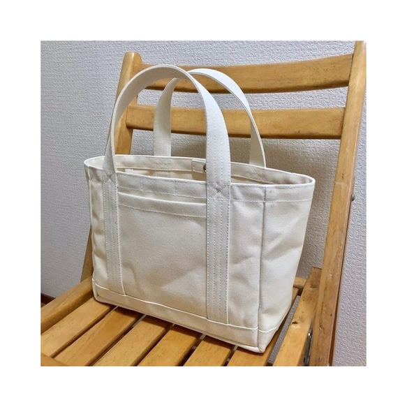 “Light box tote”小號“Generation”帆布托特包倉敷帆布8號【定做】 第3張的照片