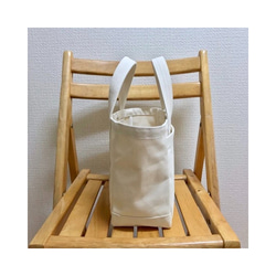 “Light box tote”小號“Generation”帆布托特包倉敷帆布8號【定做】 第4張的照片