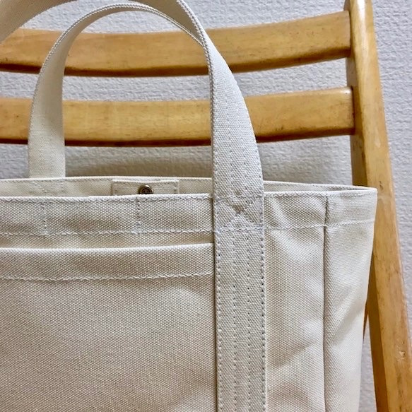 “Light box tote”小號“Generation”帆布托特包倉敷帆布8號【定做】 第9張的照片