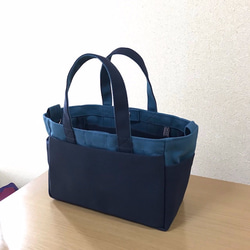 訂購T“Box Tote”迷你尺寸“Phallus×Navy”帆布手提袋Kurashiki帆布No. 8【訂購生產】 第2張的照片