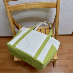 “口袋手提包”中號“Generated×Eva Green”帆布布手提袋Kurashiki Canvas No. 8 [按訂單生 第8張的照片