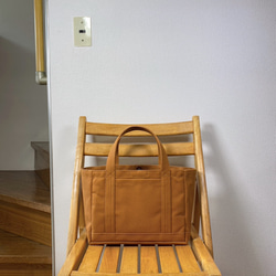 “Light Box Tote”小號“Canyon Brown”/帆布手提包/倉敷帆布8號【定做】 第2張的照片