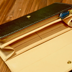 長財布（パターンオーダー）　イタリアンレザー 6枚目の画像