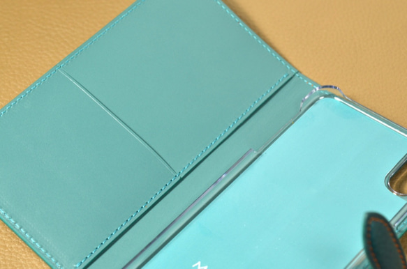 【お好きな色で製作】イタリアンレザー　手帳型 iPhone 7 Plus ケース 6枚目の画像