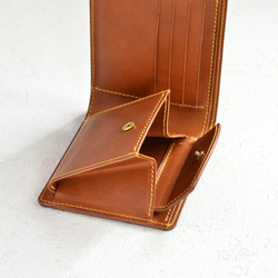 二つ折り財布（パターンオーダー）　イタリアンレザー 4枚目の画像