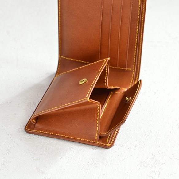 二つ折り財布（パターンオーダー）　イタリアンレザー 4枚目の画像