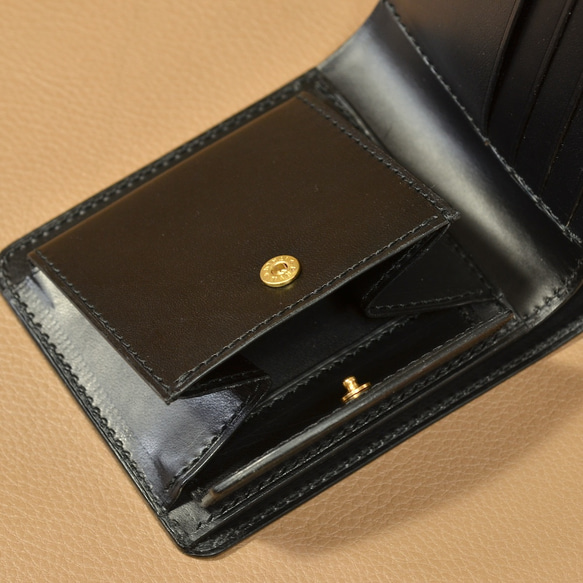 二つ折り財布（パターンオーダー）　イタリアンレザー 6枚目の画像