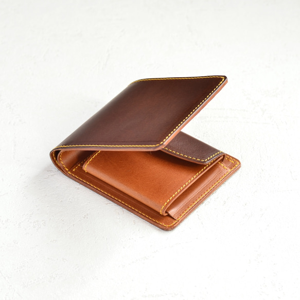 二つ折り財布（パターンオーダー）　イタリアンレザー 8枚目の画像