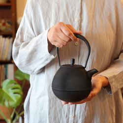 南部鉄器　鉄瓶　サイズ大 鉄瓶 Egg(大) 0.9L 空間鋳造 南部鉄器 ポット・急須 水沢鋳物工業協同