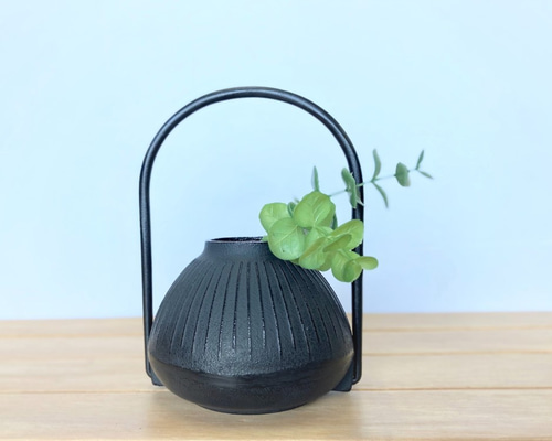 南部鉄器　花器　長期保存 2_044d68a6c858f9b1fd03abc8af0d