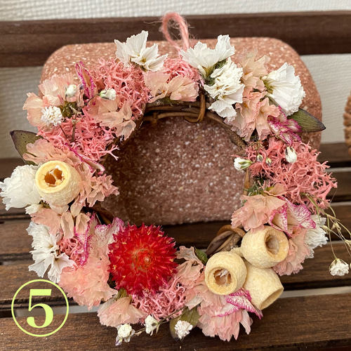 ドライフラワーのミニミニリース ドライフラワー florist