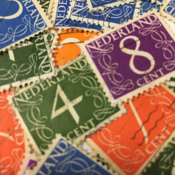 オランダ  数字の普通切手35枚 使用済 1枚目の画像