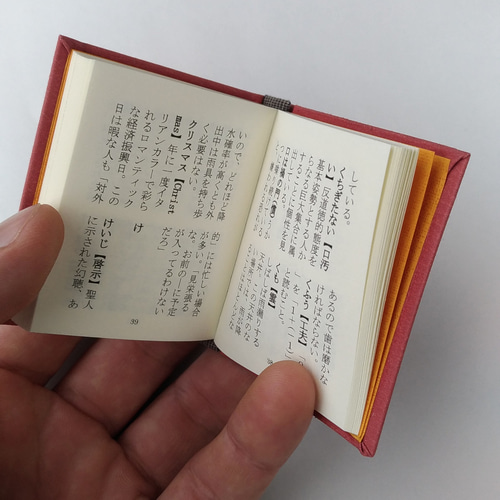 送料無料】【再販4】 新常用国語辞典(豆本） ZINE・小冊子