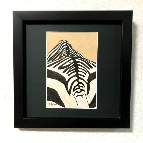 シマウマ アクリル画 原画 シマウマ アクリル画 原画 fz8sqnib