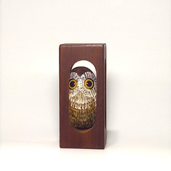 不思議なふくろう 中」 どうやって作ったのか不思議 立体