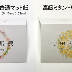 【人気商品】セミオーダー席札♥花かんむり＊１枚８０～１３０円＊ 6枚目の画像