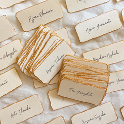 ハンドメイドペーパー＊席札　ウェディング　結婚式 1枚目の画像