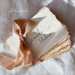 ハンドメイドペーパー＊席札　ウェディング　結婚式 8枚目の画像