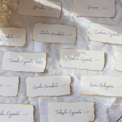 ハンドメイドペーパー＊席札　ウェディング　結婚式 7枚目の画像