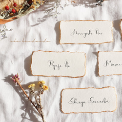 ハンドメイドペーパー＊席札　ウェディング　結婚式 10枚目の画像