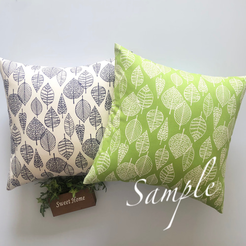 ☆   北欧柄　クッション　カバー　ハンドメイド 楽天市場】お好きな生地でオーダーできる オーダー クッションカバー