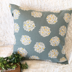 数量限定入荷　2枚セット　北欧調　クッションカバー　グリーン系　ブルー系 2枚目の画像