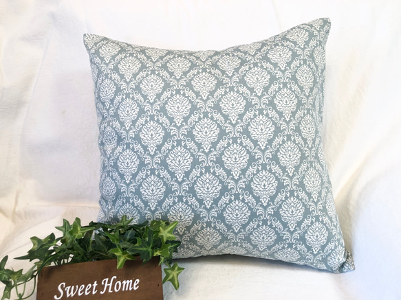 数量限定入荷　2枚セット　北欧調　クッションカバー　グリーン系　ブルー系 3枚目の画像