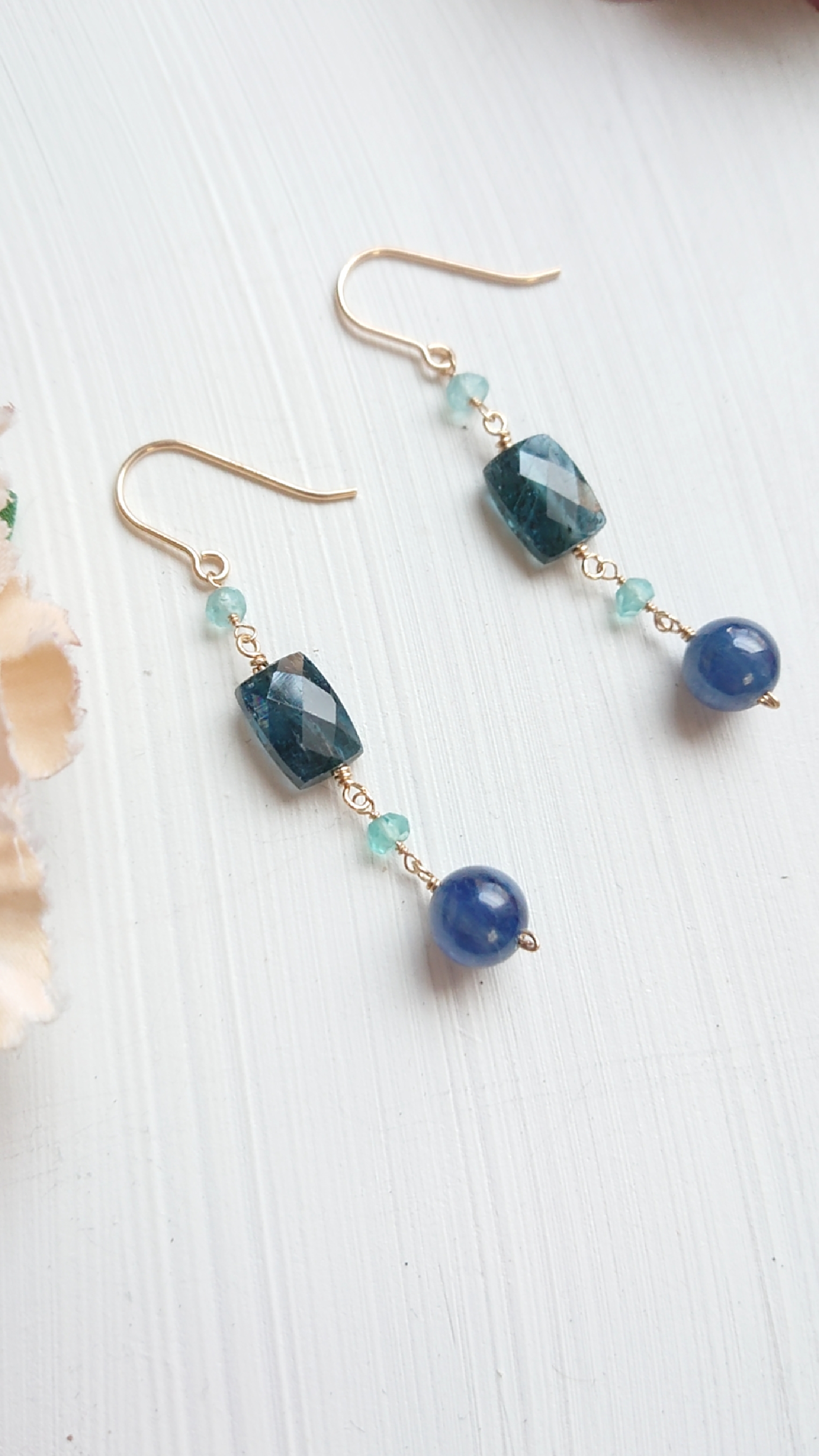 【14KGF】カイヤナイトピアス(No.839P)