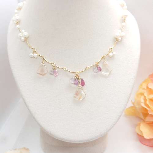 14KGF】オレゴンサンストーンネックレス(No.873N) ネックレス