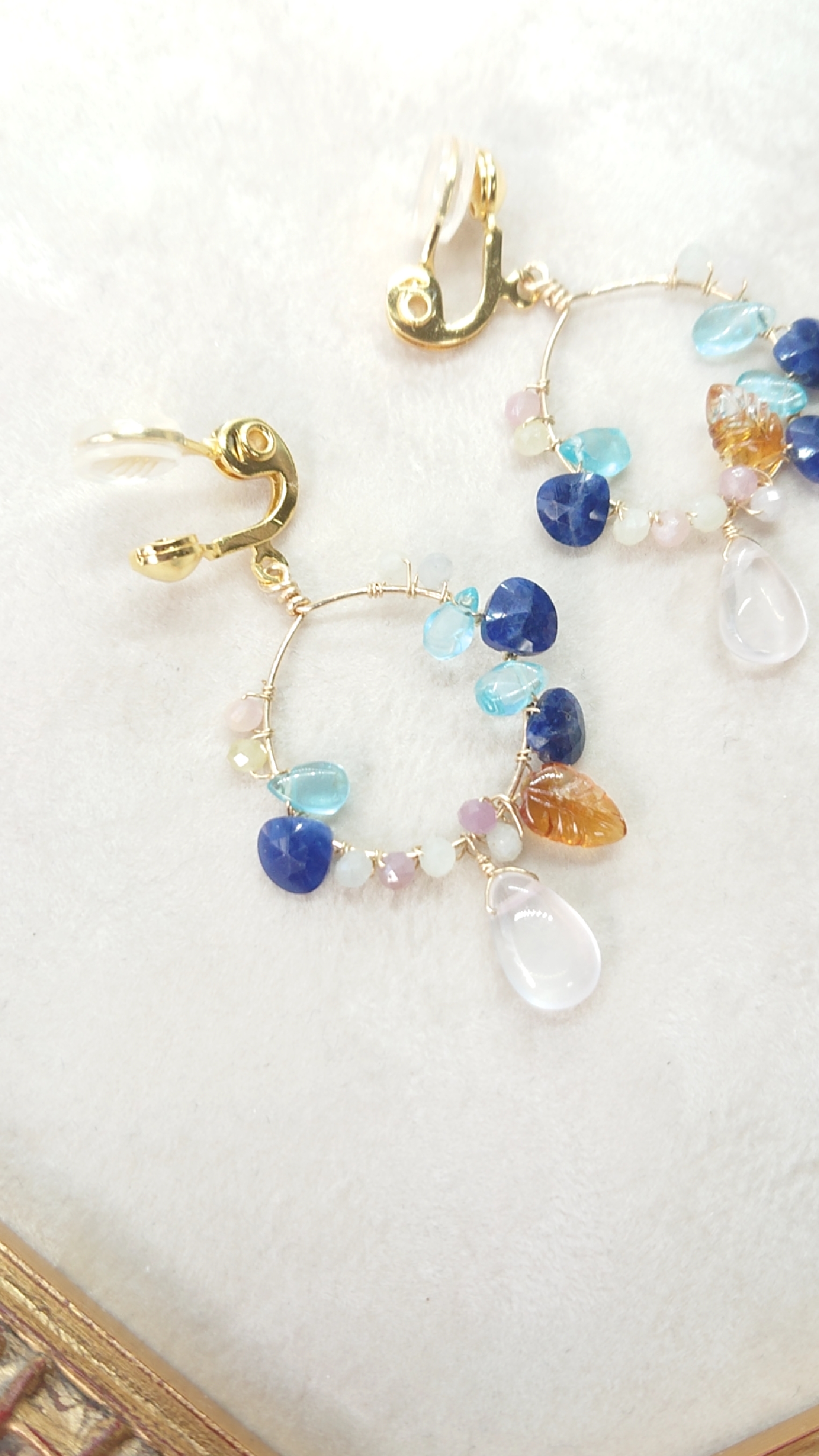 インペリアルソーダライトイヤリング(No.878E)