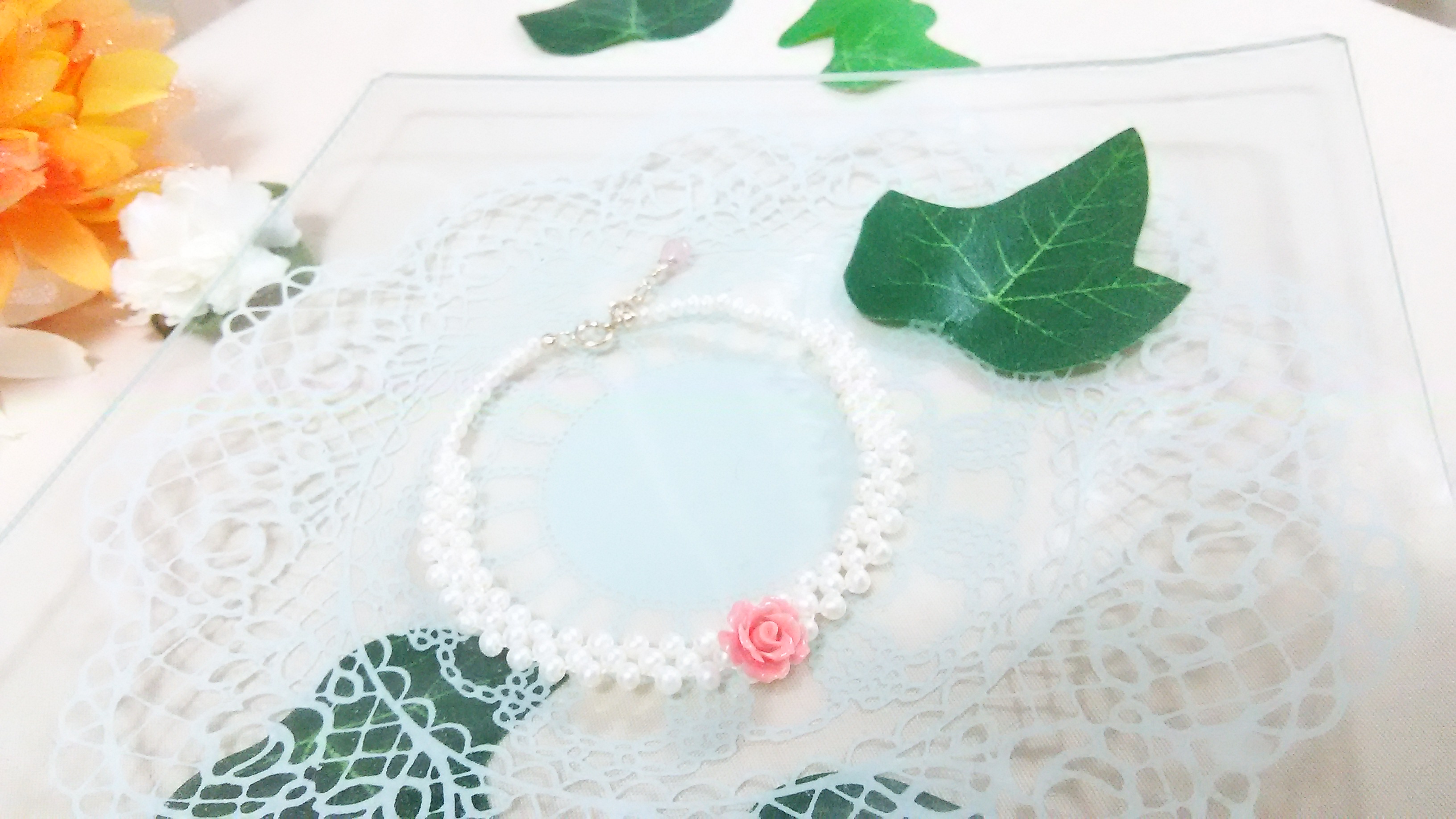 【K14GF】淡水パールブレスレット(No.400)