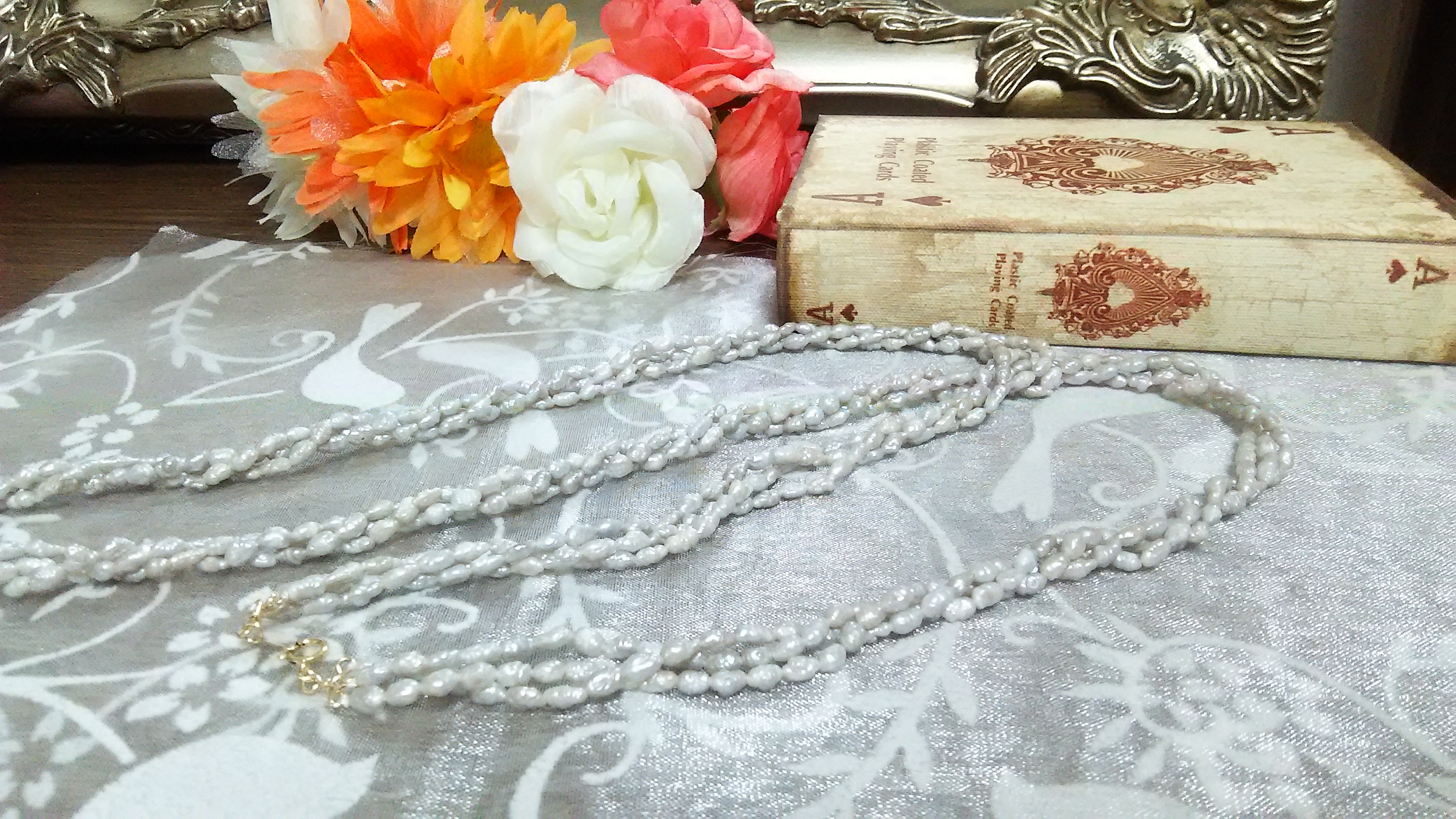 ライス淡水パールネックレス(No.464) 9,880円