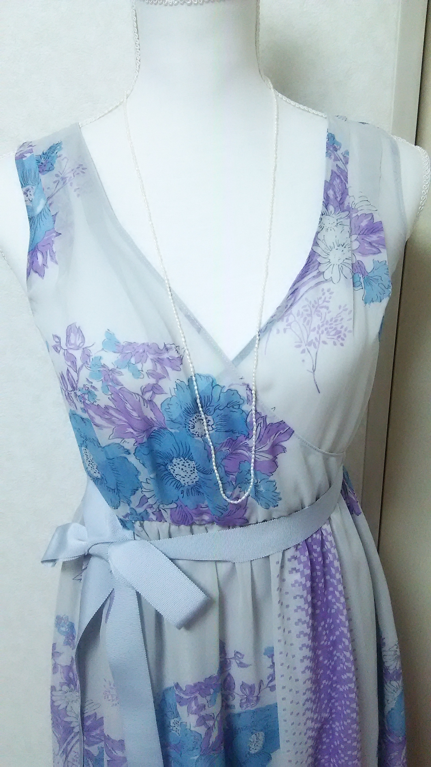 【受注製作】ライス淡水パールのロングネックレス(No.521)