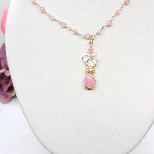 14KGF】インカローズのペンダントトップ(No.751) ネックレス