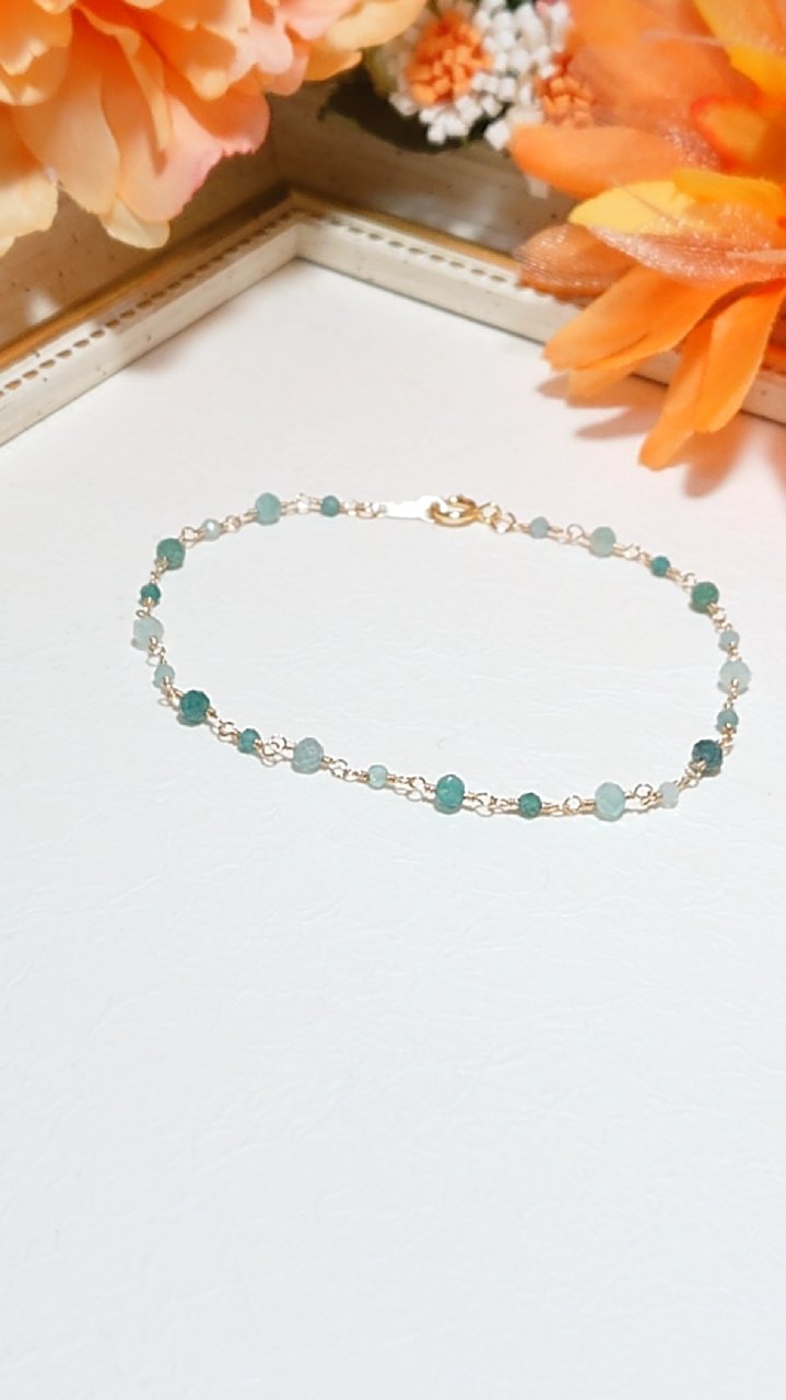 【K14GF】グランディディエライトブレスレット(No.765B)