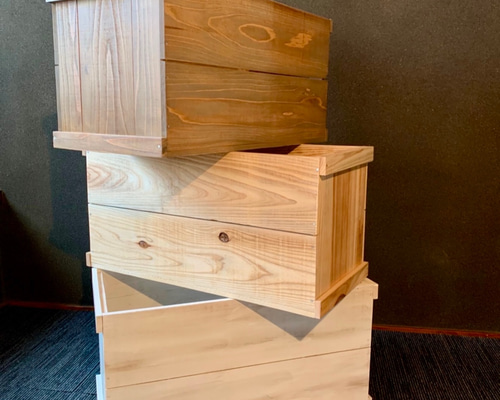 リンゴ箱・リンゴ箱風・収納箱・棚・収納・おしゃれ・シンプル・塗装