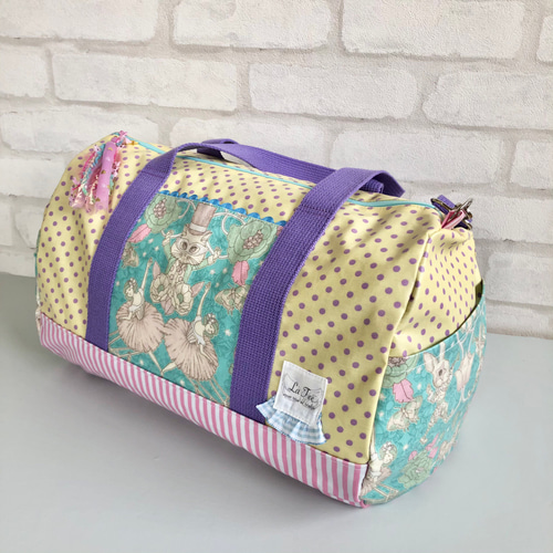 JoliFleur la Toile》ジョリーフルールボストンバッグ/グリーン