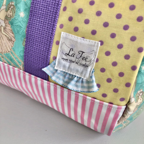 JoliFleur la Toile》ジョリーフルールボストンバッグ/グリーン