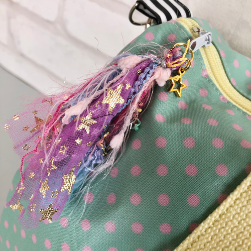 JoliFleur la Toile》ジョリーフルールボストンバッグ/ネイビー