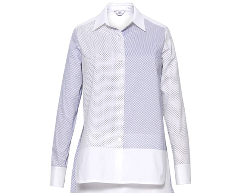 ミックスドット柄シャツ