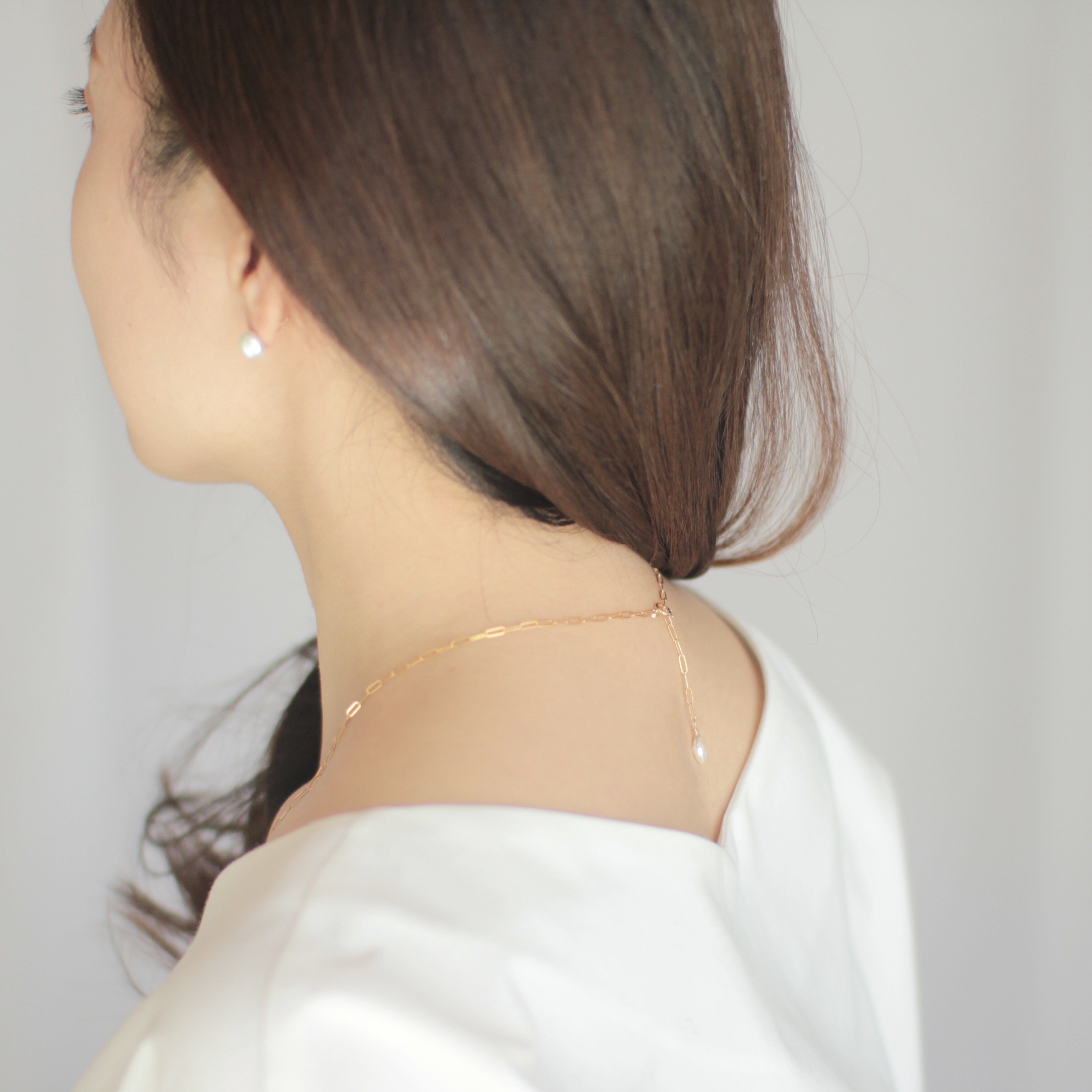 CLUE 14kgf  2way小粒バロックパールのネックレス