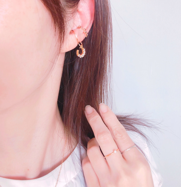 k14gf ムーンスター変形イヤーカフ(両耳か片耳) イヤーカフ a little