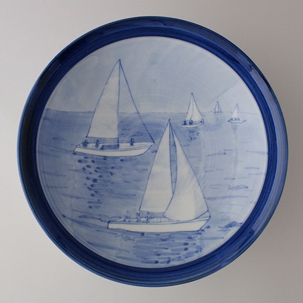 【夏に向けて】ヨット文様の飾鉢 28,490円