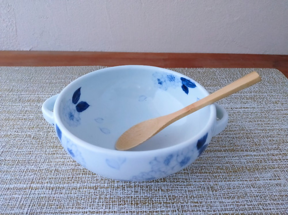 【受注生産】八重桜模様のスープカップ 1枚目の画像