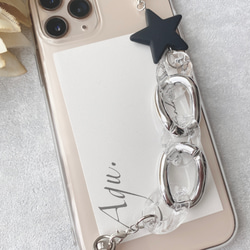 キーリングハンガー スマホリング 全機種対応 韓国 シルバー ゴールド かわいい ハート スマホケース iPhone 3枚目の画像