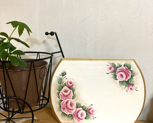 手帳　薔薇　手描き　トールペイント 手帳 薔薇 手描き トールペイント その他