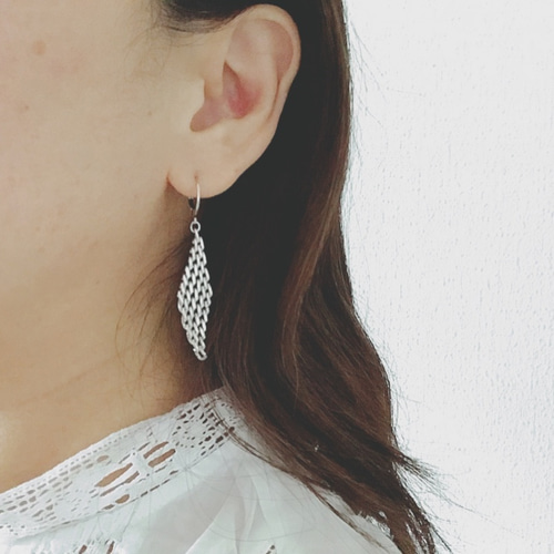 ティファニー メッシュ シルバー ピアス （エルサ・ペレッティ 