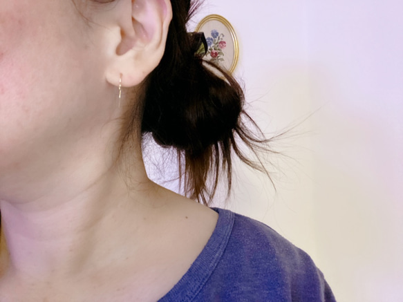 【耳環/法式鉤也有】松果葉耳環 第6張的照片