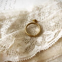 （DSWアイリス）ヴィンテージアイリスガラスのリング（12号指輪～微調整可能） 4枚目の画像